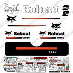 Bobcat T650 Compact Chargeuse Sur Chenilles Decal Kit Skid Steer (rayures Droites)