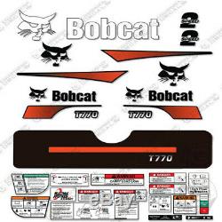 Bobcat T770 Compact Chargeuse Sur Chenilles Decal Kit Skid Steer (courbé Stripes)