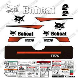 Bobcat T870 Compact Track Loader Decal Kit Skid Steer (stripes Courbées)