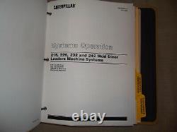 Caterpillar 216 226 232 242 Skid Steer Loader Shop Réparation Livre Manuel De Réparation