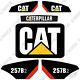 Caterpillar 257b-2 Decal Kit Skid Steer Équipement Autocollants 257 B 2