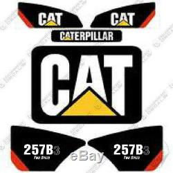 Caterpillar 257b-3 2 Vitesses Decal Kit Skid Steer Équipement Autocollants 257 B 3