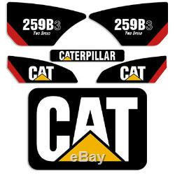 Caterpillar 259b-3 Decal Kit 2 Vitesses Équipement Décalques Autres Numéros Seulement Un Message