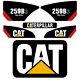 Caterpillar 259b-3 Decal Kit 2 Vitesses Équipement Décalques Autres Numéros Seulement Un Message
