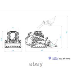 Chargeur RC LESU 1/14 à chenilles hydrauliques Aoue LT5 avec télécommande I6S