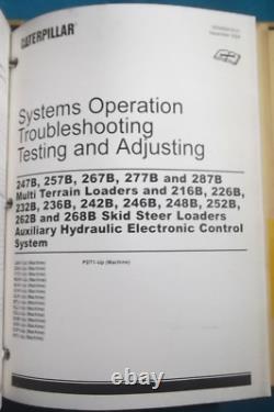 Chariot élévateur à skid steer Cat Caterpillar 248b 268b Manuel de réparation du magasin de service