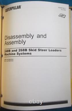 Chariot élévateur à skid steer Cat Caterpillar 248b 268b Manuel de réparation du magasin de service