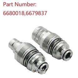 Coupleur plat à face hydraulique 6680018 6679837 pour chargeuse sur pneus P6X29825