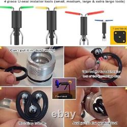 Ensemble d'outils d'installation de joint d'étanchéité pour vérins hydrauliques pour chargeuses compactes, chargeuses sur pneus, tractopelles.