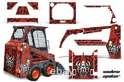 Ensemble de graphiques Kit Décal Wrap pour Bobcat Skidsteer Mini Loader Skid Steer WIDOW KO