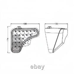 Ensemble de phares LED gauche et droit pour chargeuse à direction à glissement Bobcat S550 S570 S590 S595