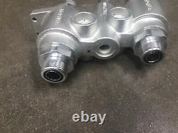 Faster 4bd4fh Hydraulic Manifold Connect Rapide Face Plate Saturn Bloc Bobcat