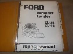 Ford Cl-35 Cl-45 Skid Steer Compact Loader Service Shop Manuel D'atelier De Réparation