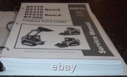 Gehl Rt175 Rt210 Rt250 Compact Trail Loader Service Shop Repair Manual 50940164