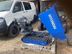Hyundai HYTD500 196cc 500kg Charge utile Mini Dumper à chenilles Power Barrow Sans TVA