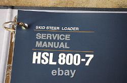 Hyundai Hsl 800-7 Skid Steer Loader Service Réparateur Manuel De Livres Atelier De Révision