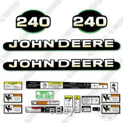 John Deere 240 Skid Steer Decal Kit Équipement Autocollants