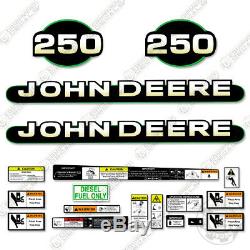 John Deere 250 Skid Steer Decal Kit Équipement Autocollants