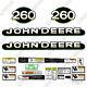 John Deere 260 Skid Steer Decal Kit Equipment Décalcomanies