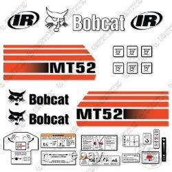 Kit de décalcomanie pour mini-chargeuse à direction à glissement Bobcat MT52 (extérieur) en vinyle 3M extérieur 7 ans