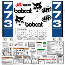 Kit de décalques Bobcat 773 pour chargeuse compacte, décalques à rayures bleues en vinyle 3M de 7 ans