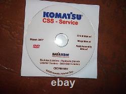 Komatsu Backhoes & Skid Steer Loaders Service Shop Réparation Manuel CD