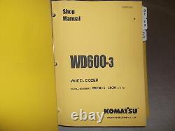 Komatsu Wd600-3 Roue Dozer Service Réparation Manuel De L'atelier 50001-up