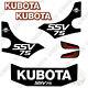 Kubota Ssv75 Decal Kit Skid Autocollants De Remplacement Steer (ssv 75) 7 Année Vinyle