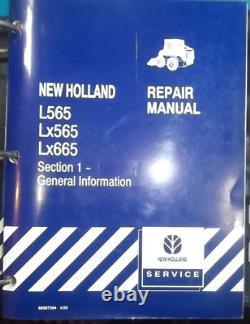 MANUEL DE SERVICE ATELIER DE RÉPARATION OEM NEW HOLLAND L565 Lx565 LX665 CHARGEUR SUR CHAINES