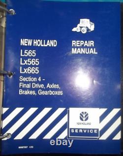 MANUEL DE SERVICE ATELIER DE RÉPARATION OEM NEW HOLLAND L565 Lx565 LX665 CHARGEUR SUR CHAINES