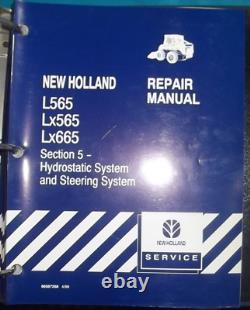 MANUEL DE SERVICE ATELIER DE RÉPARATION OEM NEW HOLLAND L565 Lx565 LX665 CHARGEUR SUR CHAINES