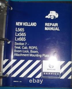 MANUEL DE SERVICE ATELIER DE RÉPARATION OEM NEW HOLLAND L565 Lx565 LX665 CHARGEUR SUR CHAINES