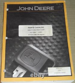 Manuel de pièces du chargeur compact sur pneus John Deere 320g Ft4 Catalogue de livre PC15212