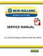 Manuel De Réparation Et De Service Pour Le Chargeur Compact New Holland Ls160 Ls170 (87036983)