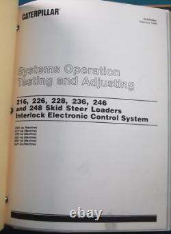 Manuel de service et de réparation pour chargeuse sur pneus Cat Caterpillar 216 226