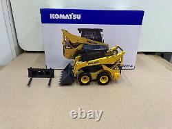 Modèle de jouet de voiture moulé sous pression Komatsu SK820-8 Skid Steer Loader à l'échelle 1/25 UH Gift