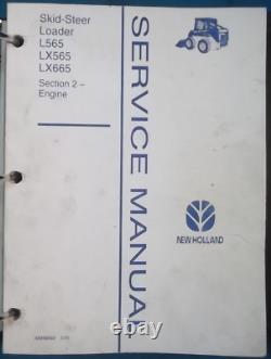 NOUVEAU HOLLAND L565 Lx565 LX665 SKID STEER SERVICE SHOP REPAIR MANUAL BOOK OEM