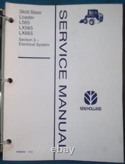 NOUVEAU HOLLAND L565 Lx565 LX665 SKID STEER SERVICE SHOP REPAIR MANUAL BOOK OEM