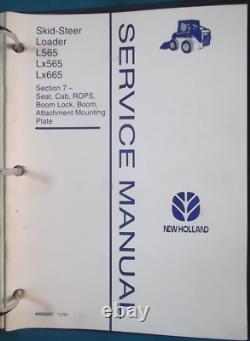 NOUVEAU HOLLAND L565 Lx565 LX665 SKID STEER SERVICE SHOP REPAIR MANUAL BOOK OEM