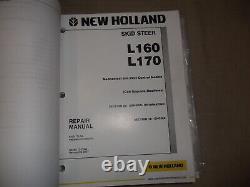 New Holland L160 L170 Skid Steer Loader Service Shop Manuel De Réparation Et De Livre De Pièces