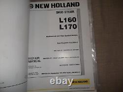 New Holland L160 L170 Skid Steer Loader Service Shop Manuel De Réparation Et De Livre De Pièces
