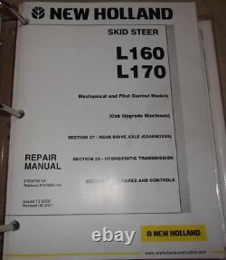 New Holland L160 L170 Skid Steer Service Loader Service Shop Repair Workshop Book Manual