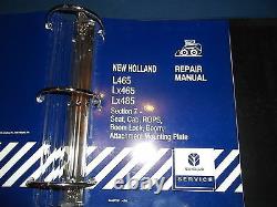 New Holland L465 Lx465 Lx485 Skid Steer Loader Service Repair Manual Book (en Français)