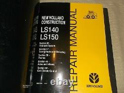 New Holland Ls140 Ls150 Skid Steer Service Loader Carnet Manuel De Réparation