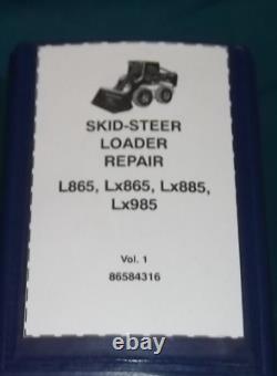 Nouveau manuel d'atelier de réparation de service de skid steer New Holland L865 Lx865 Lx885