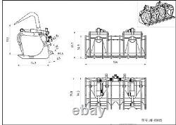 Pince en métal 1/14 pour chargeuse compacte hydraulique RC A0008 B0008 Pièces TH19130