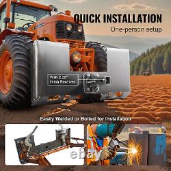 Plaque d'attache rapide pour skid steer VEVOR 3/8 avec récepteur 2.28