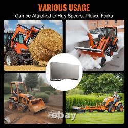 Plaque de montage universelle VEVOR 3/8 pour attache de chargeuse compacte Kubota Bobcat