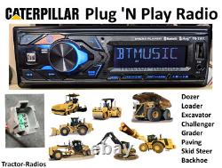 Plug & Play Caterpillar Tractor Radio Chargeur Bluetooth Dozer Excavator Cat