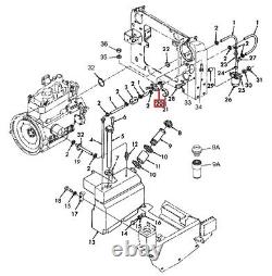 Pompe à carburant en ligne 86506895 adaptée aux chargeuses compactes Ford L, LS et LX de la série